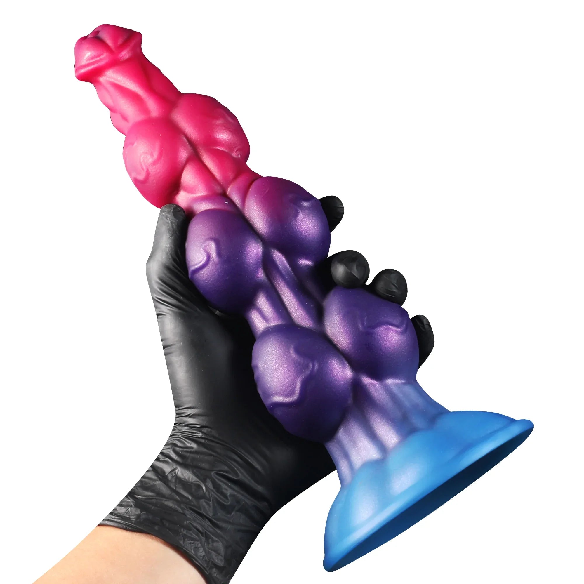 11 Inch Fantasy Multi Knot Dog Dildo - DOG KNOT LUXE