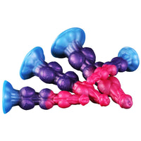 11 Inch Fantasy Multi Knot Dog Dildo - DOG KNOT LUXE