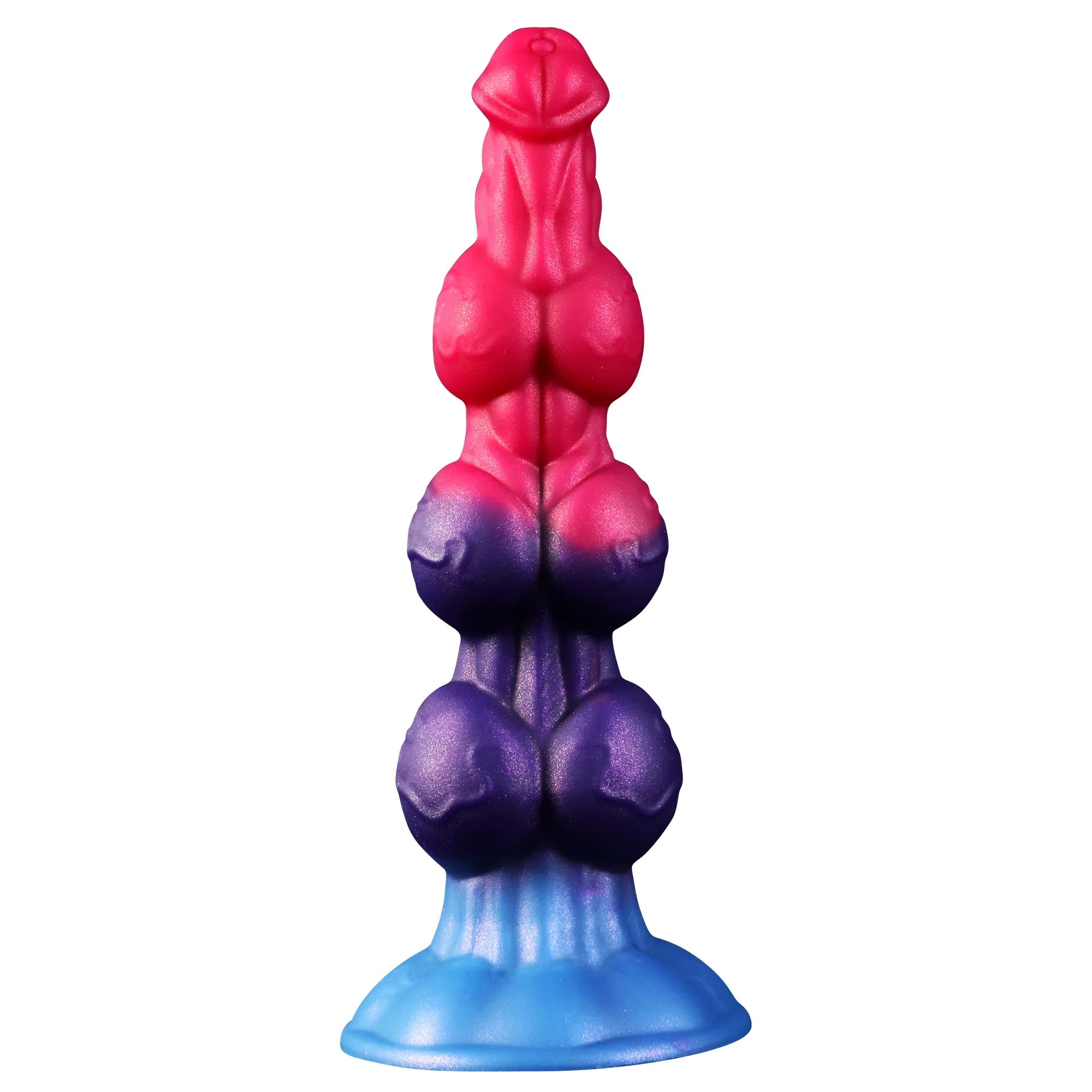 11 Inch Fantasy Multi Knot Dog Dildo - DOG KNOT LUXE
