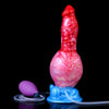 9 Inch Red Silicone Inflatable Dog Squirting dildo