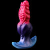 Red Textured Soft Fantasy Anal Plug Knot Dildo