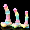 Rainbow Glow in the Dark Fantasy Horse Dildo
