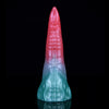 Tongue 8 Inch Gradient Fantasy Monster  Dildo