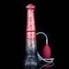 10 Inch Ejaculating Red Silicone Horse Dildo