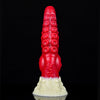 Red 9 Inch Silicone Soft Tentacle Dildo with Knot