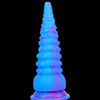 Fantasy Blue Tapered Octopus Tentacle Dildo