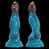 10.12 Inch Blue Textured Monster Dildo