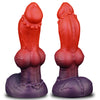 8.66 Inch Red Dog Fantasy Knot Dildo