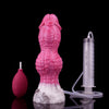 7.2 Inch Scale Pink Squirting Dragon Dildo