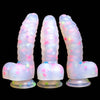 Glow In The Dark Dragon 7 Inch Confetti Dildo
