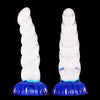 Blue Clear Silicone Suction Fantasy Dildo