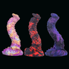 Alien Mixed Color Dragon Silicone Dildo