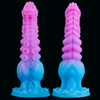 Purple-blue Gradient Fantasy Tentacle Dildo with Knotted