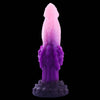 7.1 Inch Purple Gradient Knotted Fantasy Dog Dildo