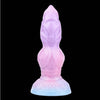 9 Inch Purple Gradient Inflatable Dog Dildo with Knot