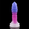 Purple-Pink Silicone Fantasy Dog Dildo